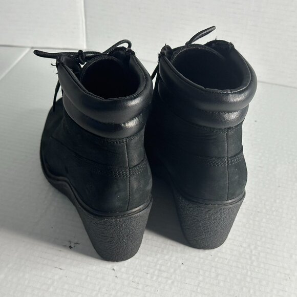 LADIES BLACK 7.5 TIMBERLAND BOOTS - Picture 15 of 15